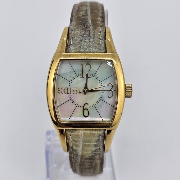 Ecclissi Women\'s Watch 27MM MOP Dial Multicolor Leather Band Straps New‎ Battery main image 13